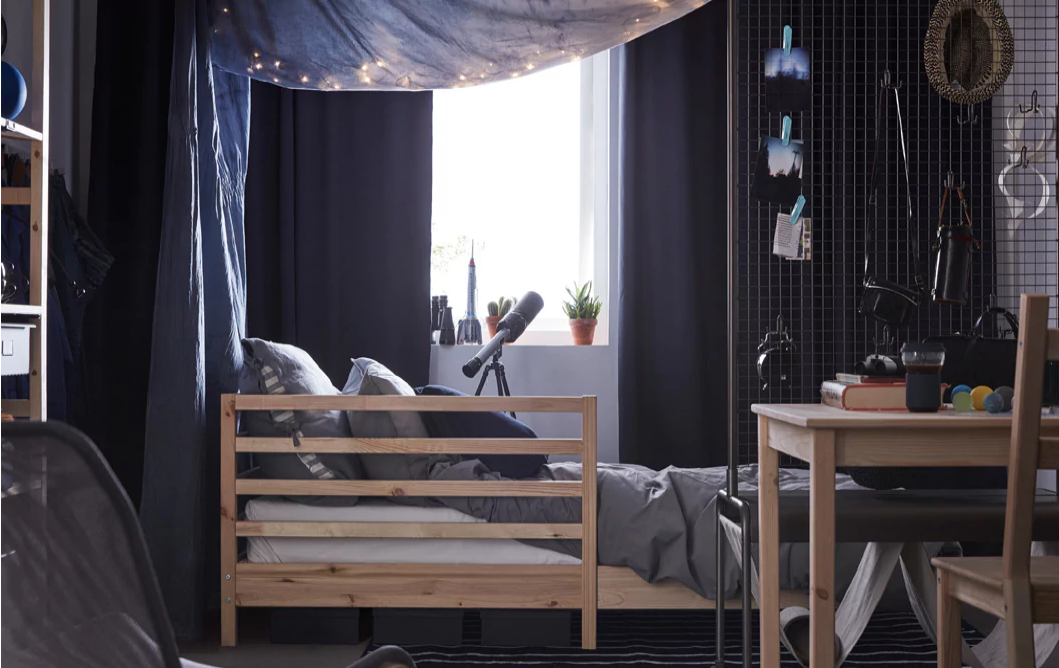 IKEA - Dark and cozy dorm room ideas